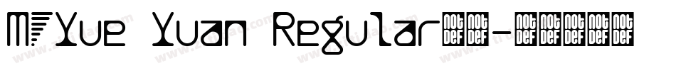 MFYue Yuan Regular字体字体转换